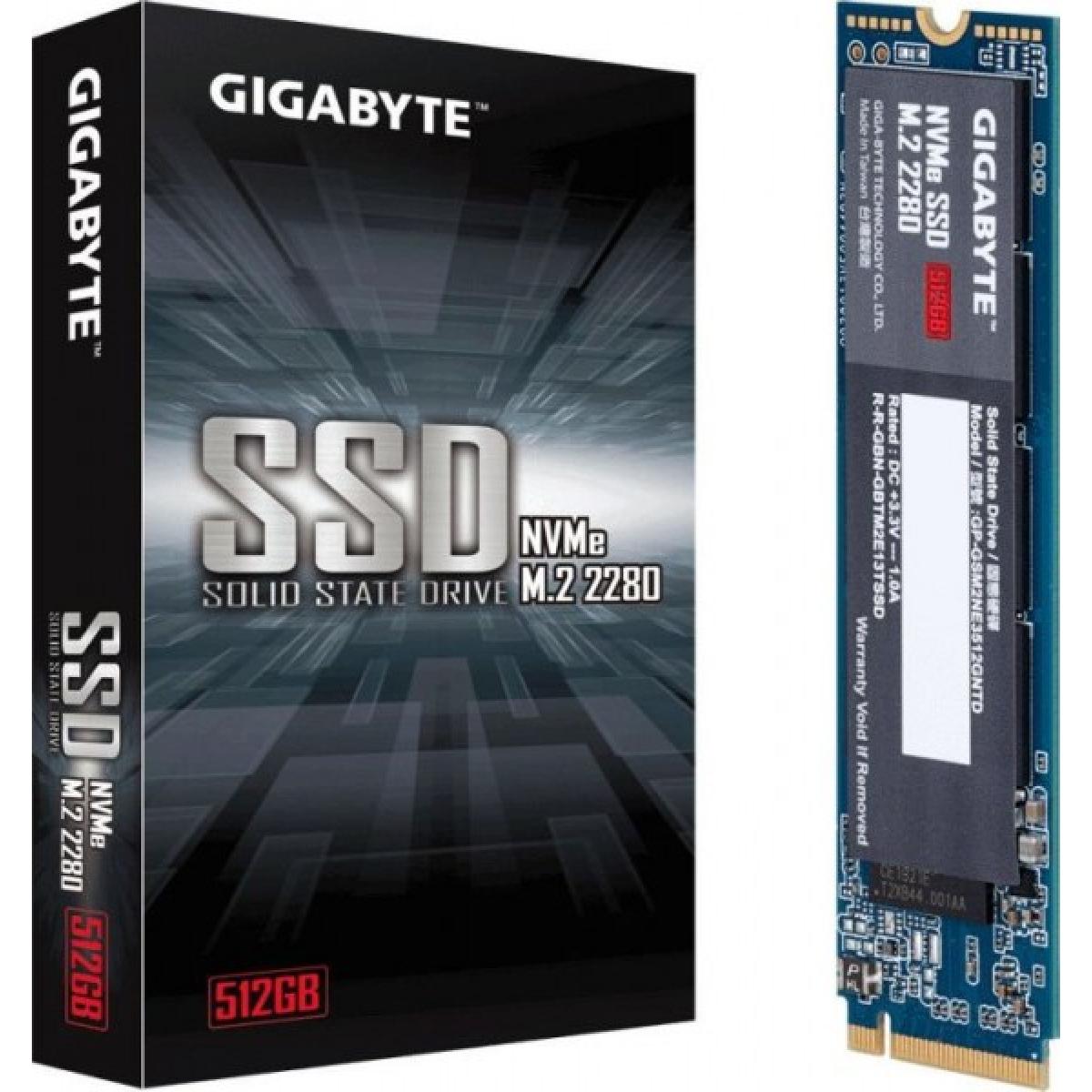 GIGABYTE M.2 PCIe SSD 512GB NVME up to 1700 MB/s