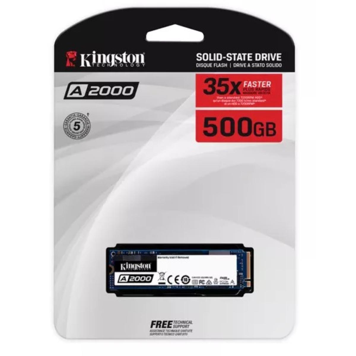 Kingston A2000 500GB NVMe PCIe SSD 35X Faster