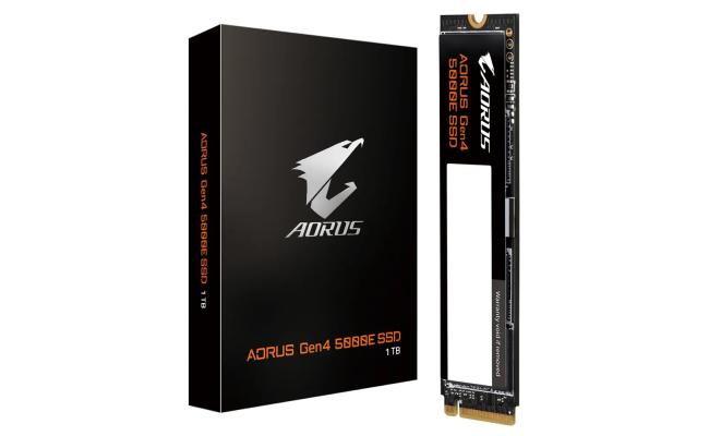 GIGABYTE AORUS M.2 NVMe Gen4 5000E SSD 1TB, Sequential Read/Write (5000/4600 MB/s)