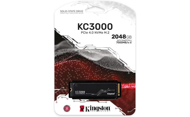 Kingston KC3000 2TB PCIe 4.0 NVMe M.2 SSD-Sequential Read/Write (7000/6000 MB/s)