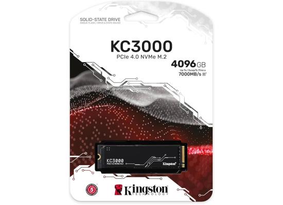 Kingston KC3000 4TB PCIe 4.0 NVMe M.2 SSD-Sequential Read/Write (7000/6000 MB/s)