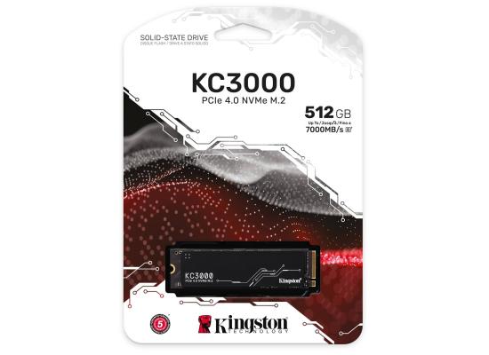 Kingston KC3000 512GB PCIe 4.0 NVMe M.2 SSD-Sequential Read/Write (7000/3900 MB/s)