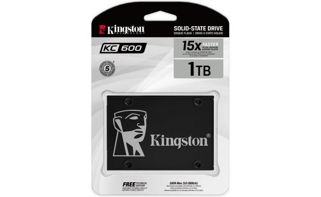 Kingston KC600 SSD 1TB SATA 3 2.5Inch 15X Faster