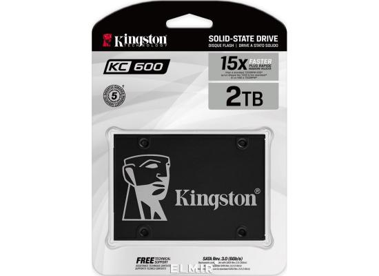 Kingston KC600 SSD 2TB SATA III 2.5Inch 15X Faster 