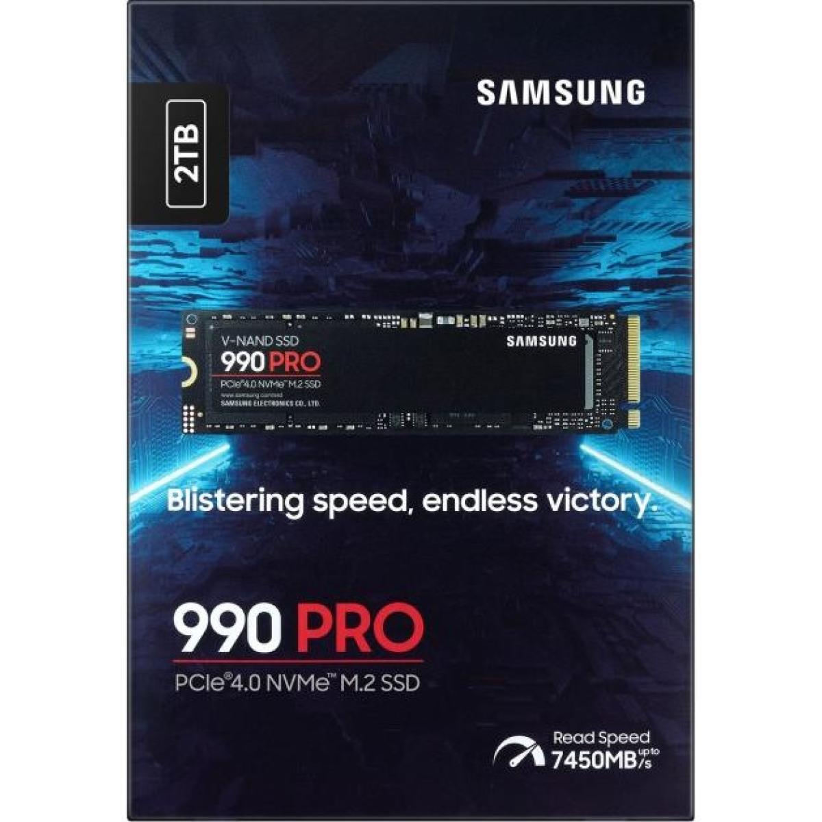 Samsung 990 PRO 2TB PCIe 4.0 NVMe M.2 SSD-Sequential Read/Write (7450/6900 MB/s)