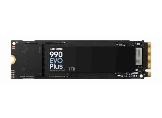 Samsung 990 EVO PLUS 1TB PCIe 4.0 NVMe M.2 SSD w/ Samsung V-NAND TLC Memory -Sequential Read/Write Up (7150/6300 MB/s)