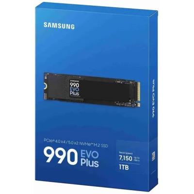 Samsung 990 EVO PLUS 1TB PCIe 4.0 NVMe M.2 SSD w/ Samsung V-NAND TLC Memory -Sequential Read/Write Up (7150/6300 MB/s) 