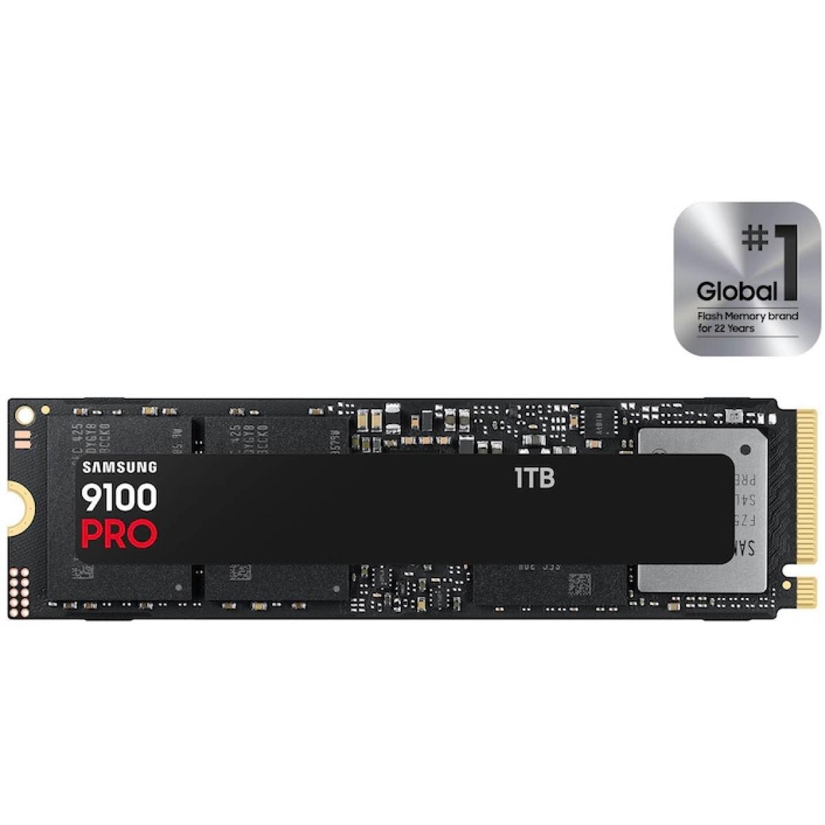 Samsung 9100 PRO 1TB PCIe 5.0 NVMe M.2 SSD-Sequential Read/Write (14700/13300 MB/s)