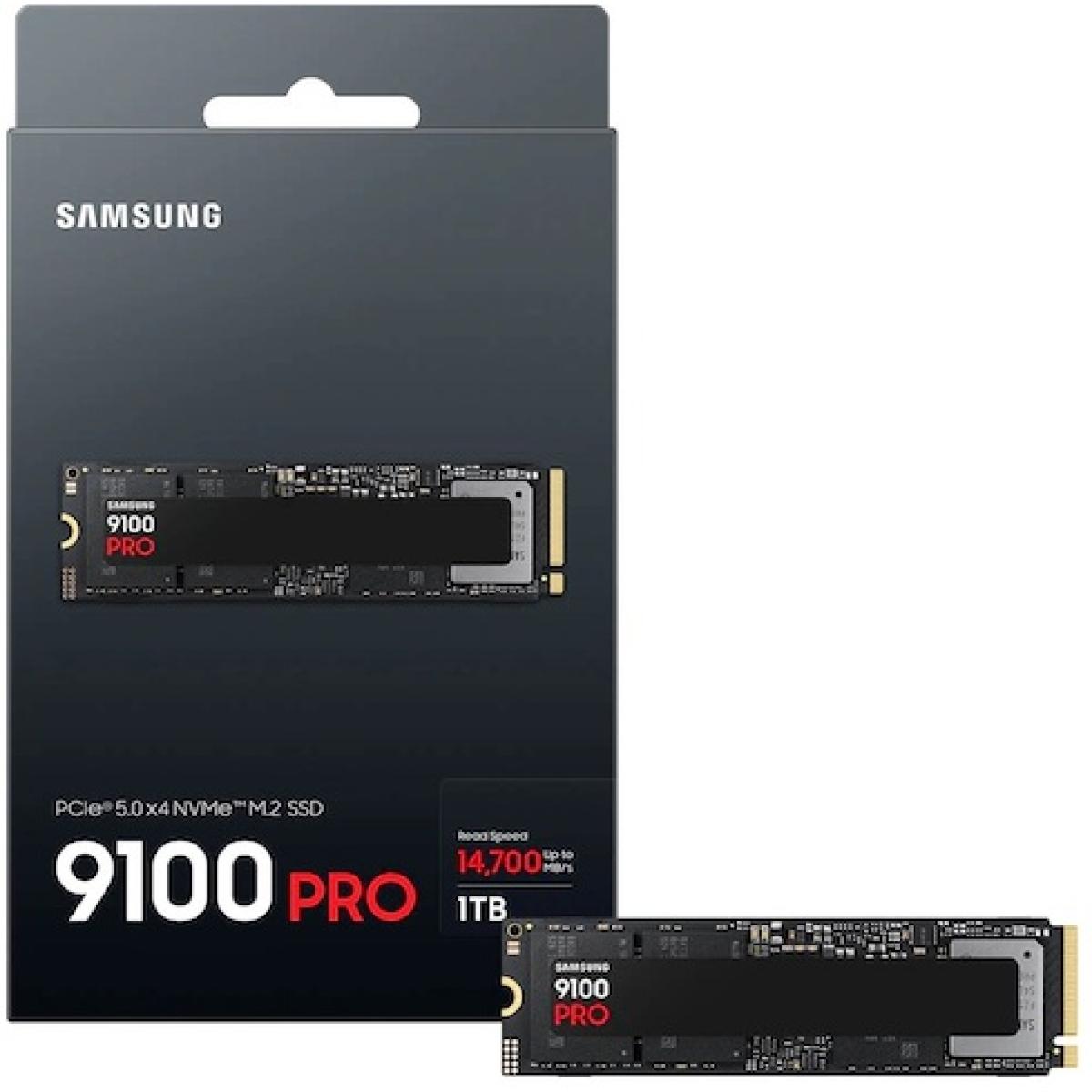 Samsung 9100 PRO 1TB PCIe 5.0 NVMe M.2 SSD-Sequential Read/Write (14700/13300 MB/s)