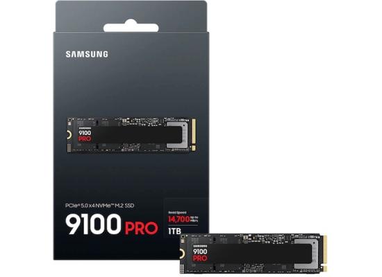 Samsung 9100 PRO 1TB PCIe 5.0 NVMe M.2 SSD-Sequential Read/Write (14700/13300 MB/s)