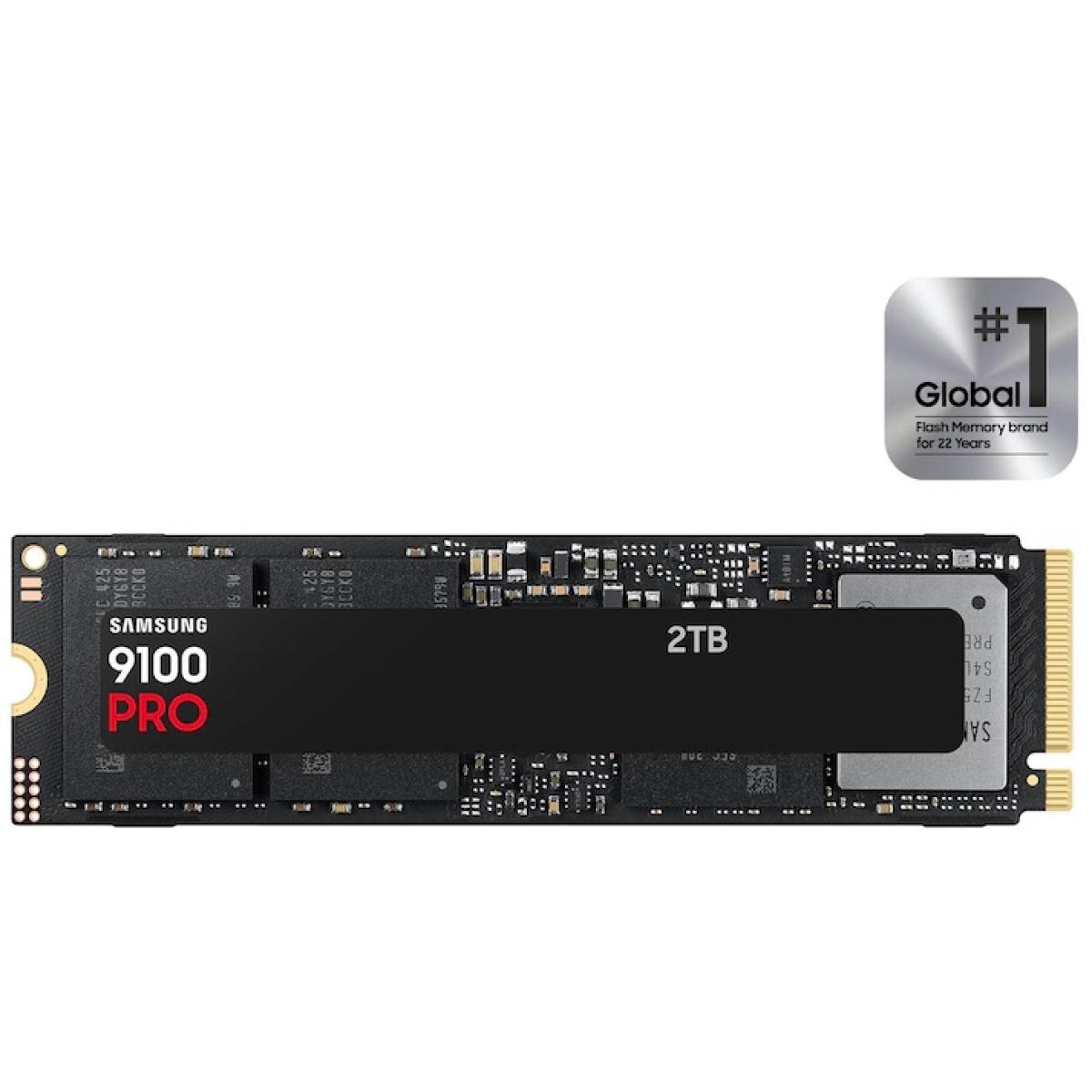 Samsung 9100 PRO 2TB PCIe 5.0 NVMe M.2 SSD-Sequential Read/Write (14700/13400 MB/s)
