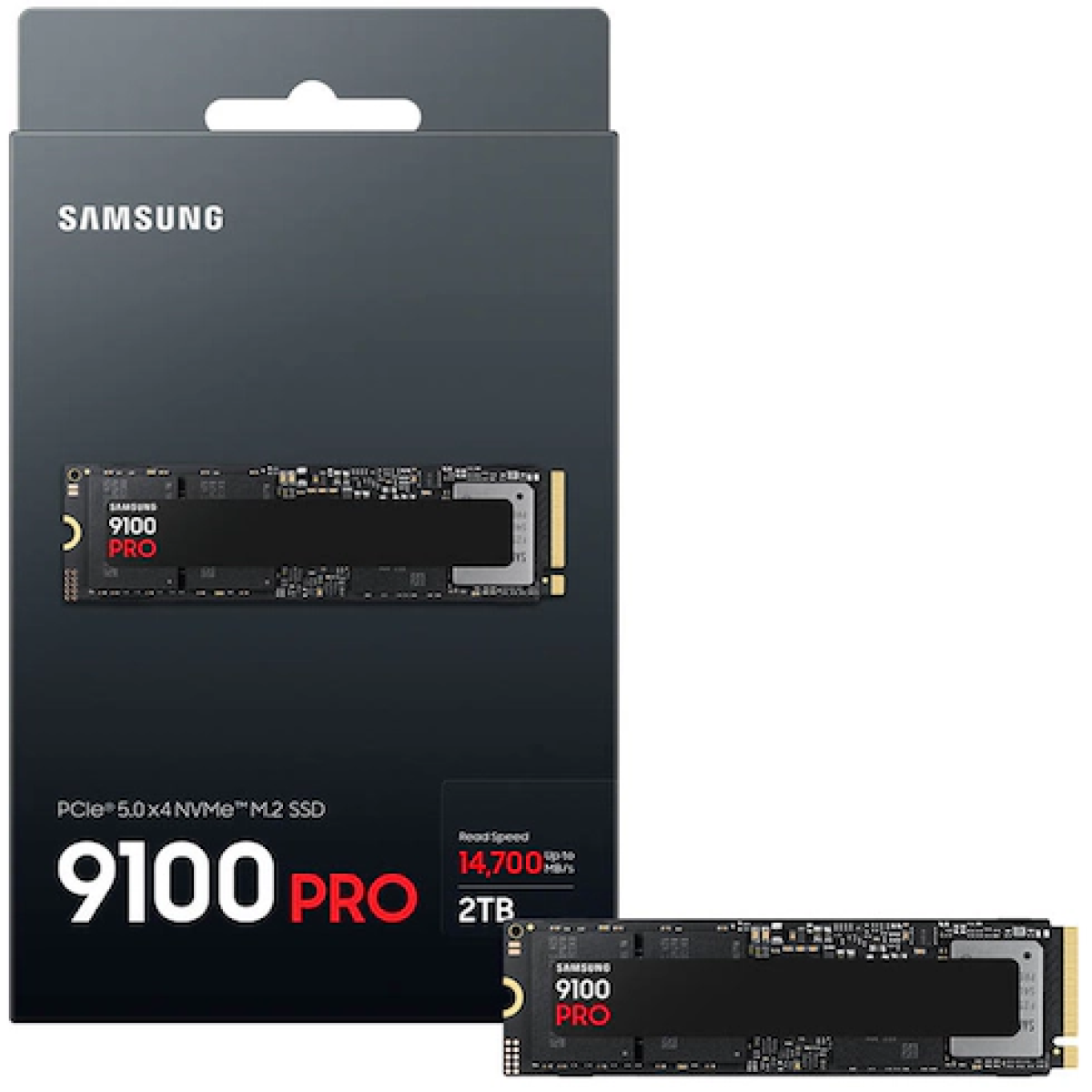 Samsung 9100 PRO 2TB PCIe 5.0 NVMe M.2 SSD-Sequential Read/Write (14700/13400 MB/s)