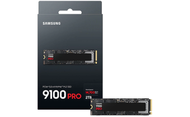 Samsung 9100 PRO 2TB PCIe 5.0 NVMe M.2 SSD-Sequential Read/Write (14700/13400 MB/s)