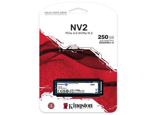 Kingston NV2 250GB M.2 NVMe PCIe 4.0, GEN 4 SSD Up To 3000/1300 MB/s Read/Write