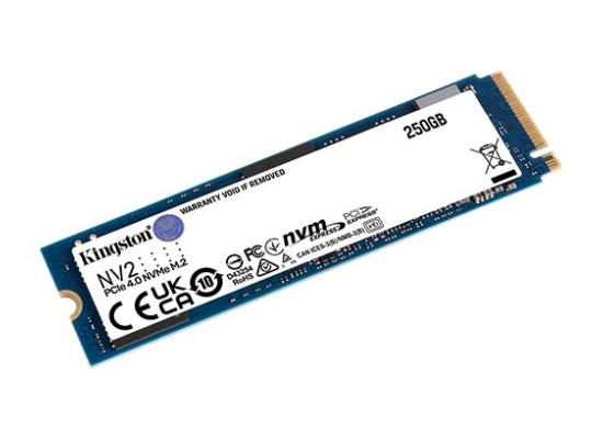 Kingston NV2 250GB M.2 NVMe PCIe 4.0, GEN 4 SSD Up To 3000/1300 MB/s Read/Write
