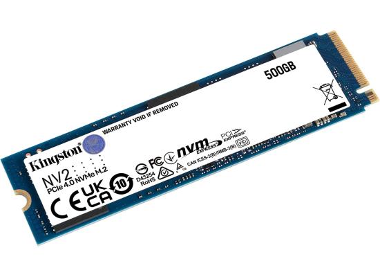 Kingston NV2 500GB M.2 NVMe PCIe 4.0, GEN 4 SSD Up To 3500/2100 MB/s Read/Write