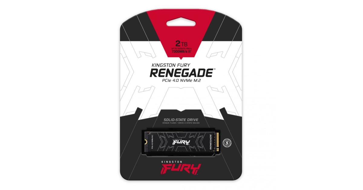 Kingston FURY Renegade 2TB PCIe 4.0 NVMe M.2 SSD-Sequential Read/Write ...