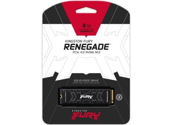 Kingston FURY Renegade 4TB PCIe 4.0 NVMe M.2 SSD-Sequential Read/Write (7300/7000 MB/s)