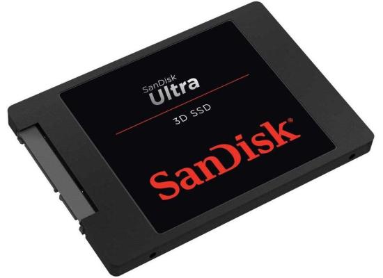 SanDisk Ultra 3D NAND 250GB 2.5 SSD w/ Powerful 3D NAND & nCache 2.0 Technologies, Read/Write Up To 550/525 MB/s