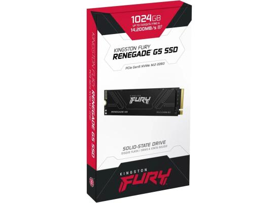 Kingston FURY Renegade G5 1TB PCIe 5.0 NVMe M.2 SSD-Sequential Read/Write (14200/11000 MB/s)