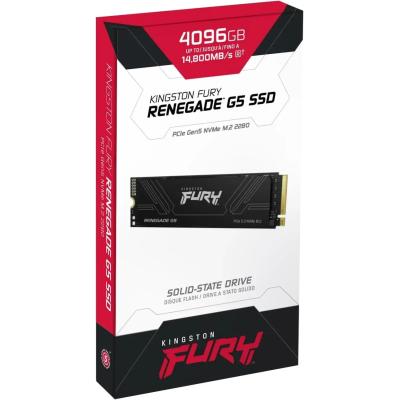 Kingston FURY Renegade G5 4TB PCIe 5.0 NVMe M.2 SSD-Sequential Read/Write (14800/14000 MB/s)