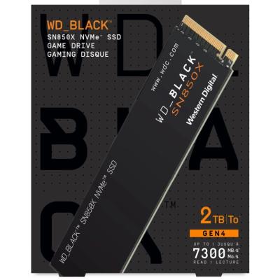 WD BLACK SN850X 2TB PCIe 4.0 NVMe M.2 SSD-Sequential Read/Write (7300/6300 MB/s)