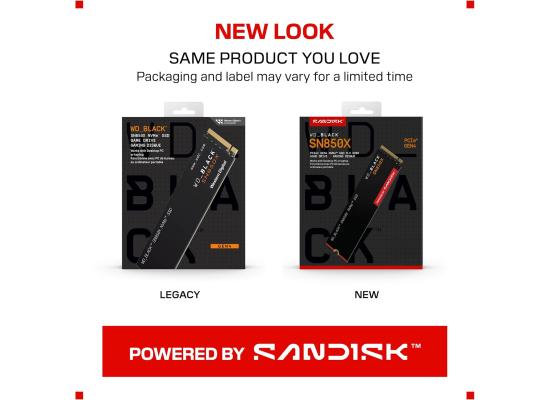 WD BLACK SN850X 1TB PCIe 4.0 NVMe M.2 SSD-Sequential Read/Write (7300/6300 MB/s)