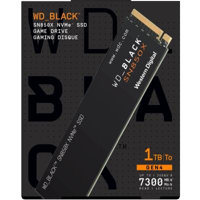 WD BLACK SN850X 1TB PCIe 4.0 NVMe M.2 SSD-Sequential Read/Write (7300/6300 MB/s)