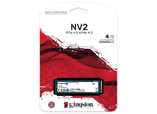Kingston NV2 4TB M.2 NVMe PCIe 4.0, GEN 4 SSD Up To 3500/2100 MB/s Read/Write