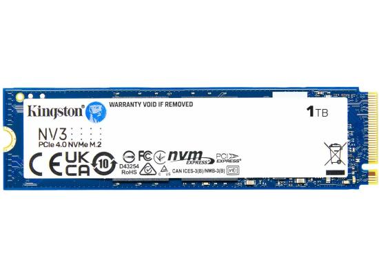 Kingston NV3 1TB M.2 NVMe PCIe 4.0, GEN 4 SSD Up To 6000/4000 MB/s Read/Write