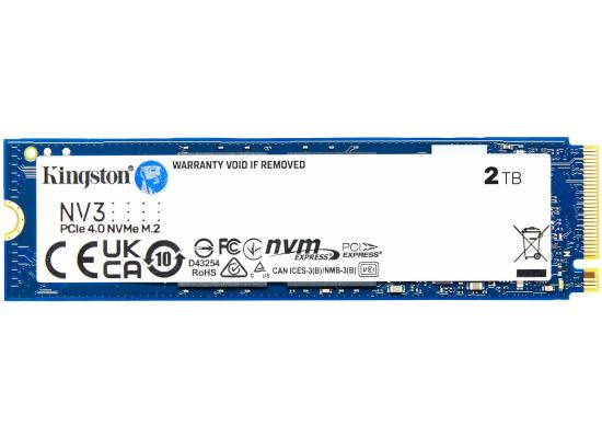 Kingston NV3 2TB M.2 NVMe PCIe 4.0, GEN 4 SSD Up To 6000/5000 MB/s Read/Write