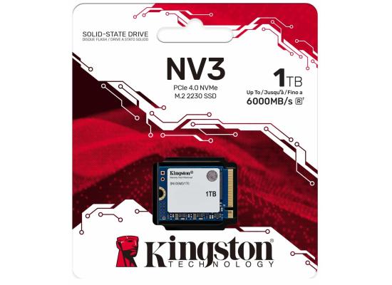 Kingston NV3 1TB Mini M.2 NVMe PCIe 4.0, GEN 4 SSD Up To 6000/4000 MB/s Read/Write