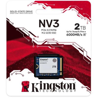 Kingston NV3 2TB Mini M.2 NVMe PCIe 4.0, GEN 4 SSD Up To 6000/5000 MB/s Read/Write