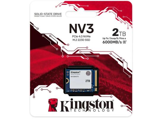 Kingston NV3 2TB Mini M.2 NVMe PCIe 4.0, GEN 4 SSD Up To 6000/5000 MB/s Read/Write