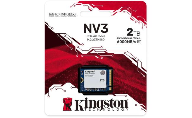 Kingston NV3 2TB Mini M.2 NVMe PCIe 4.0, GEN 4 SSD Up To 6000/5000 MB/s Read/Write