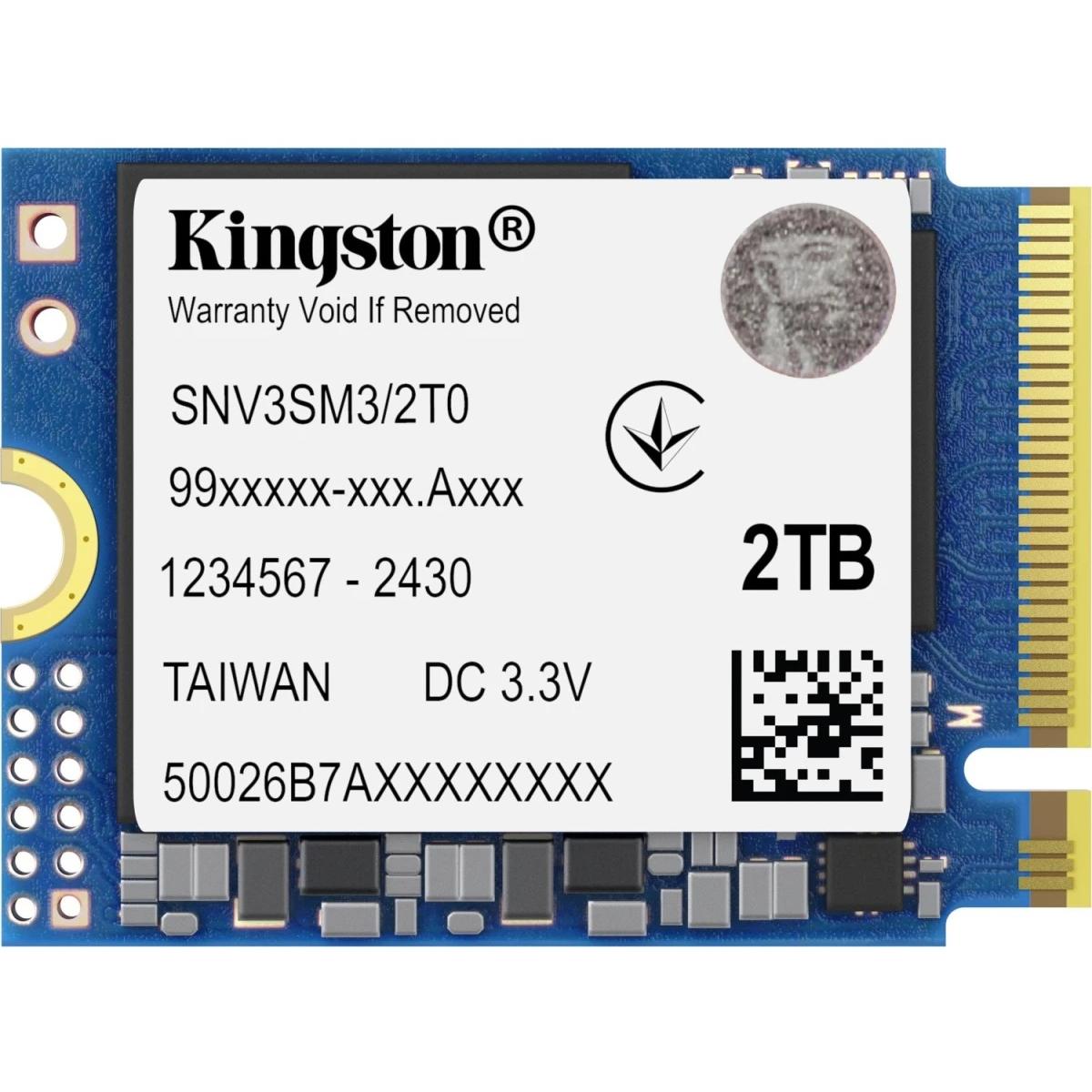 Kingston NV3 2TB Mini M.2 NVMe PCIe 4.0, GEN 4 SSD Up To 6000/5000 MB/s Read/Write