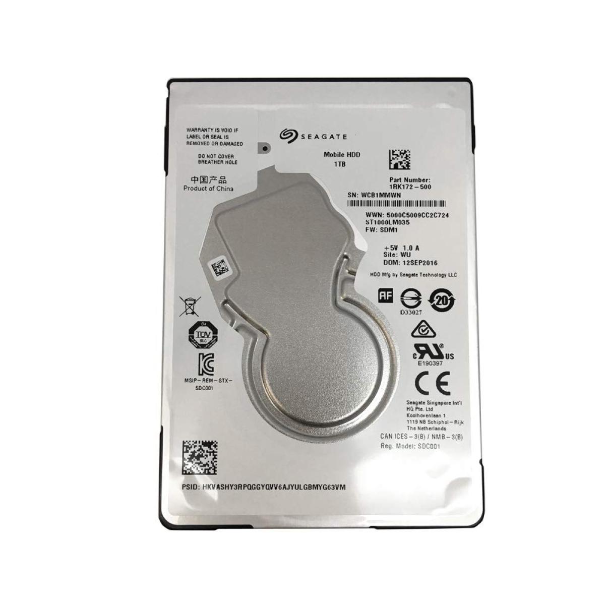 Seagate 1TB 5400RPM 2.5" SATA 6Gb/s Laptop Hard Drive