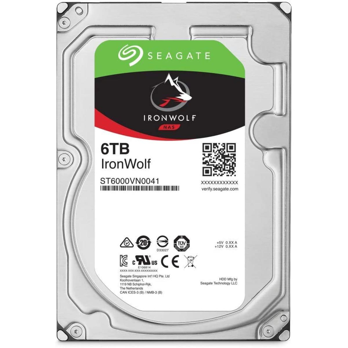 SEAGATE IronWolf 6TB NAS 7.2K RPM SATA Hard Drive