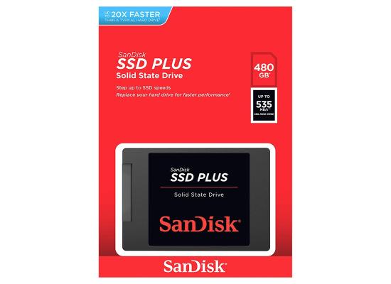 SanDisk SSD PLUS 480GB,SATA III MLC Internal 2.5' Solid State Drive Up To (535MB Read-445MB Write )