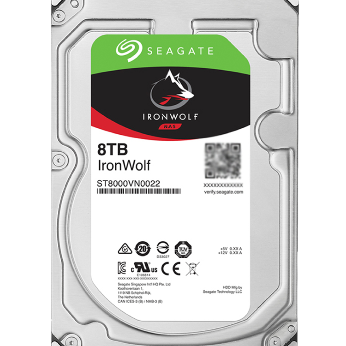 SEAGATE IronWolf 8TB NAS 7.2K RPM SATA Hard Drive