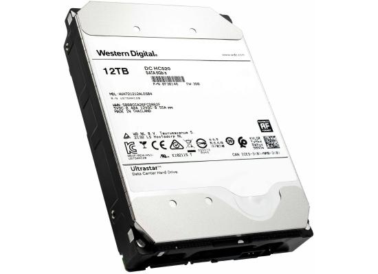 Western Digital UltraStar HDD Desktop Storage 12TB 7200RPM SATA 6Gb/s, 256MB Cache - 3.5 Hard Drive