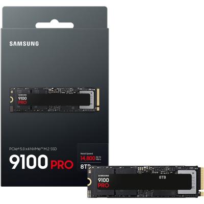Samsung 9100 PRO 8TB PCIe 5.0 NVMe M.2 SSD-Sequential Read/Write (14800/13400 MB/s)