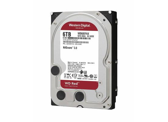 Western Digital RED HDD NAS Storage 6TB 5400RPM SATA 6Gb/s, 256MB Cache - 3.5 Hard Drive