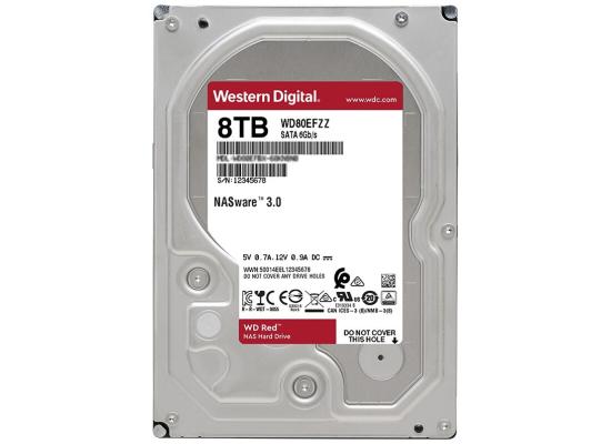 Western Digital RED PLUS HDD NAS Storage 8TB 5400RPM SATA 6Gb/s, 128MB Cache - 3.5 Hard Drive
