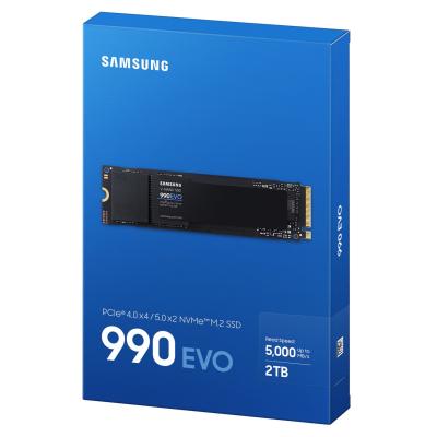 Samsung 990 EVO 2TB PCIe 4.0 NVMe M.2 SSD w/ Samsung V-NAND TLC Memory -Sequential Read/Write Up (5,000/4,200 MB/s)