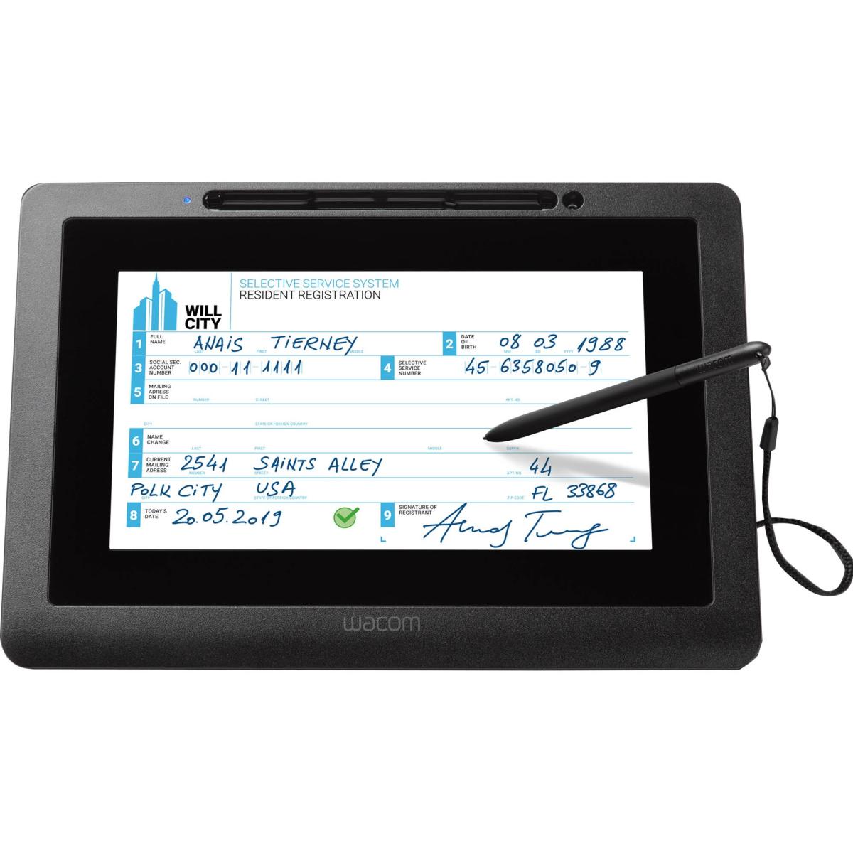 WACOM (DTU-1031AX) 10.1" LCD Panel (1024 x 600) Interactive Pen Display For e-document workflows, display slideshows or advertising videos