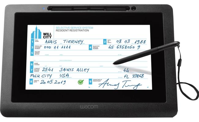 WACOM (DTU-1031AX) 10.1" LCD Panel (1024 x 600) Interactive Pen Display For e-document workflows, display slideshows or advertising videos