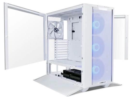 Lian Li LANCOOL 3 (3R-W) MESH (White) ARGB ATX Mid Tower Tempered Glass Gaming Case W/ Type-C & 4x140mm Fans (3xARGB Front + 1x Back)