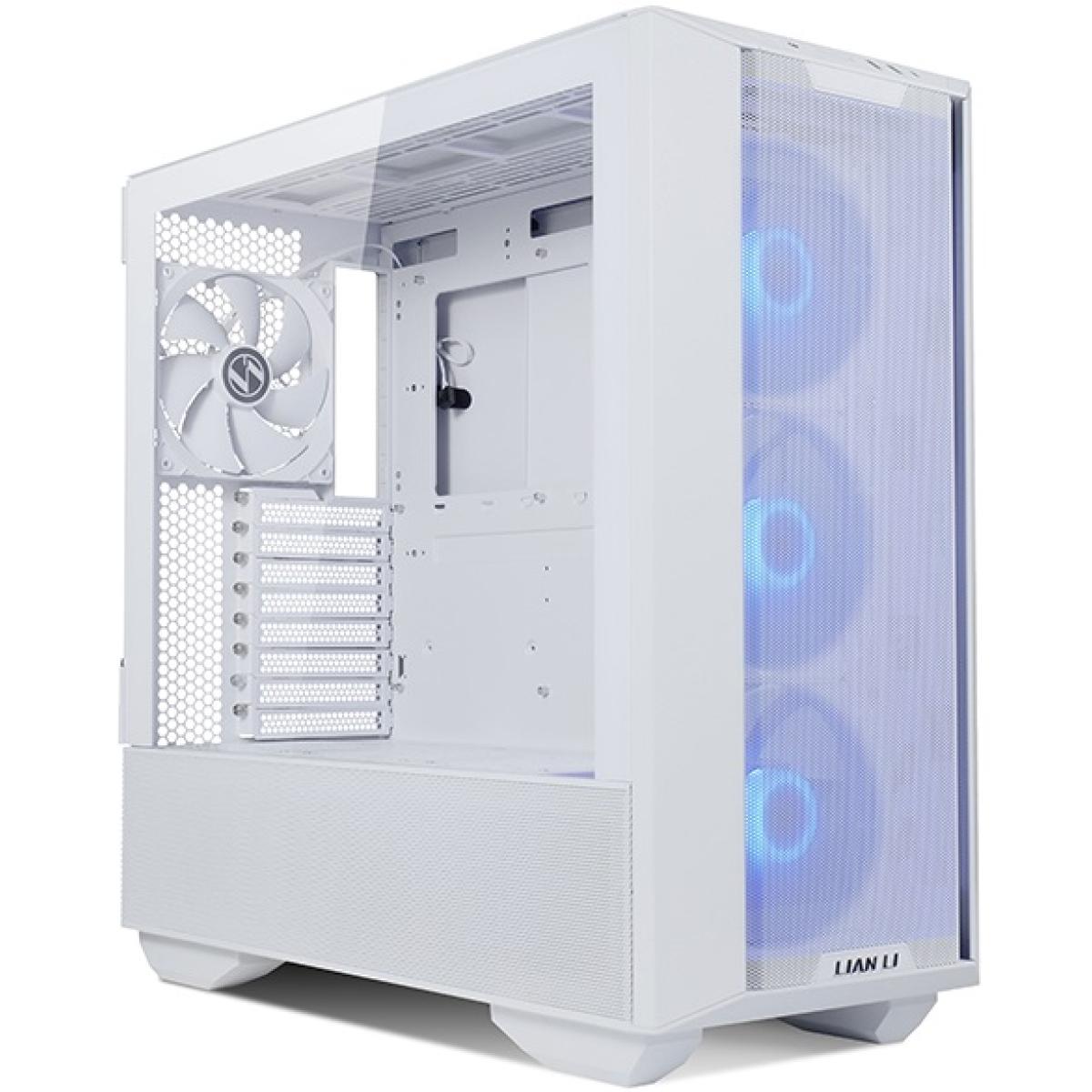 Lian Li LANCOOL 3 (3R-W) MESH (White) ARGB ATX Mid Tower Tempered Glass Gaming Case W/ Type-C & 4x140mm Fans (3xARGB Front + 1x Back)