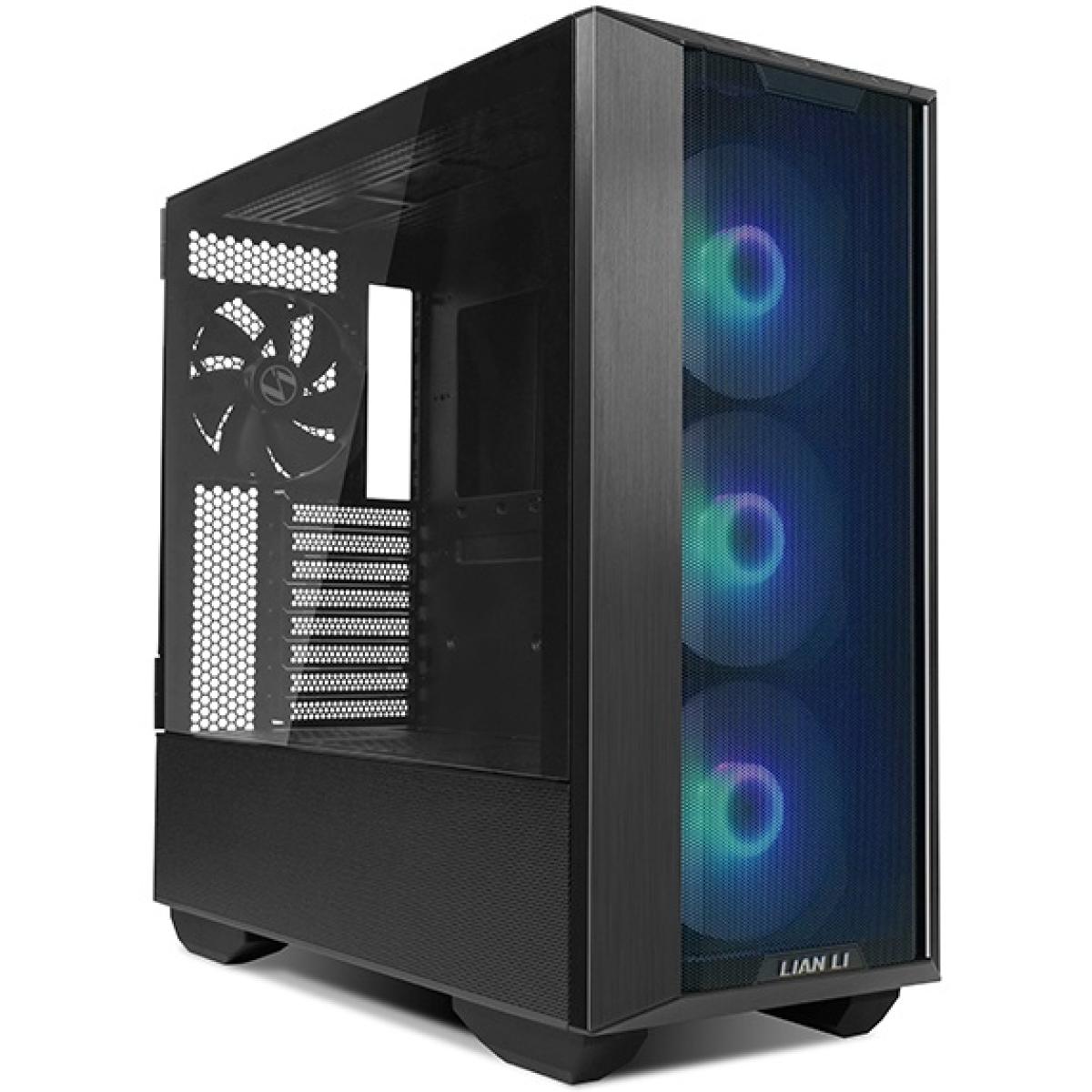 Lian Li LANCOOL 3 (3R-X) MESH (Black) ARGB ATX Mid Tower Tempered Glass Gaming Case W/ Type-C & 4x140mm Fans (3xARGB Front + 1x Back)
